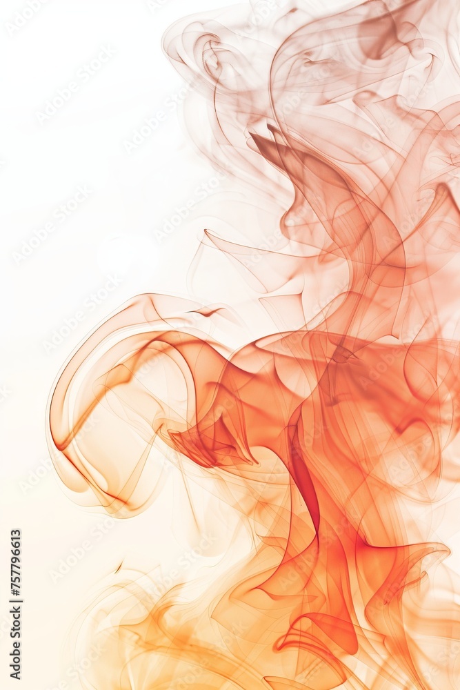 Red and Yellow Smoke Fills the Air