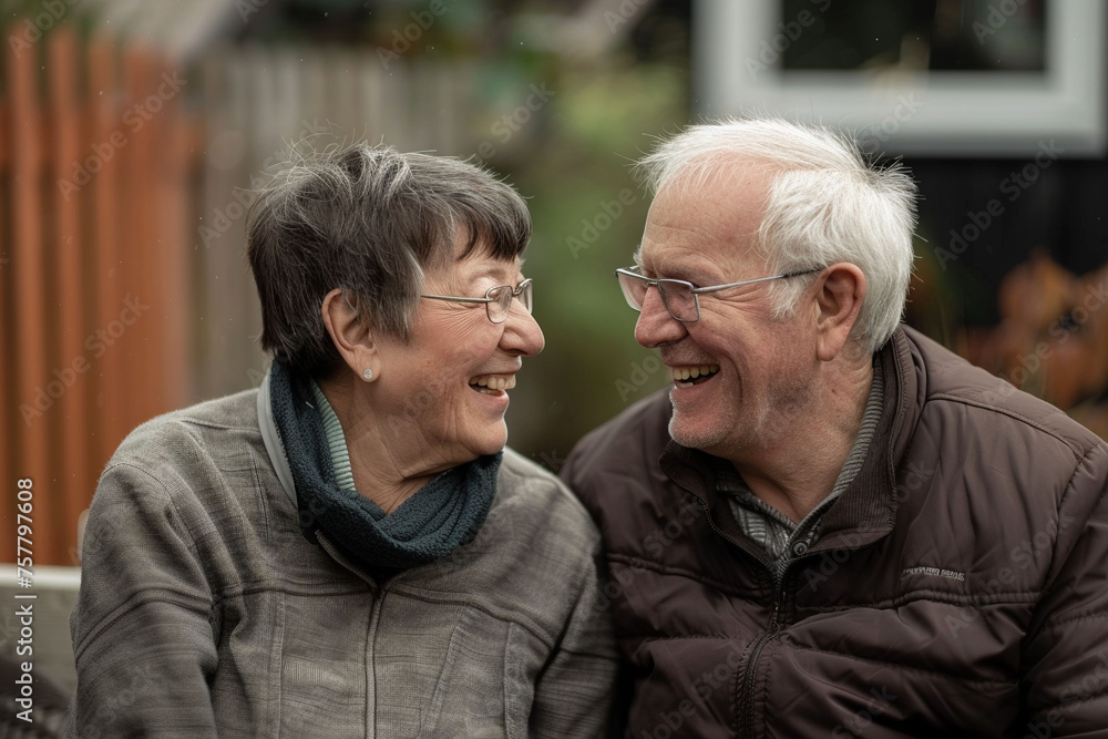 senior couple woman and man enjoy laughing time together ,retirement communication senior couple woman and man enjoy laughing time together ,retirement communication