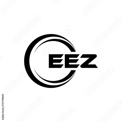 EEZ letter logo design in illustration. Vector logo, calligraphy designs for logo, Poster, Invitation, etc.