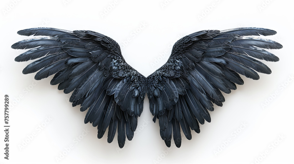 Obraz premium black angel wings