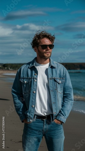 Young man on sea with sunglasses  © Samiullah Shaukat