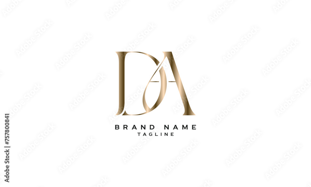 DA, AD, Abstract initial monogram letter alphabet logo design DA, AD, Abstract initial monogram letter alphabet logo design