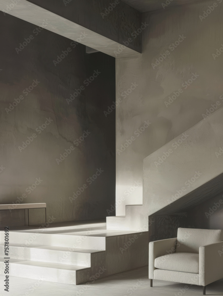 Elegant home design with minimalist decor. Sophisticated modern interiors composition Elegant home design with minimalist decor. Sophisticated modern interiors composition