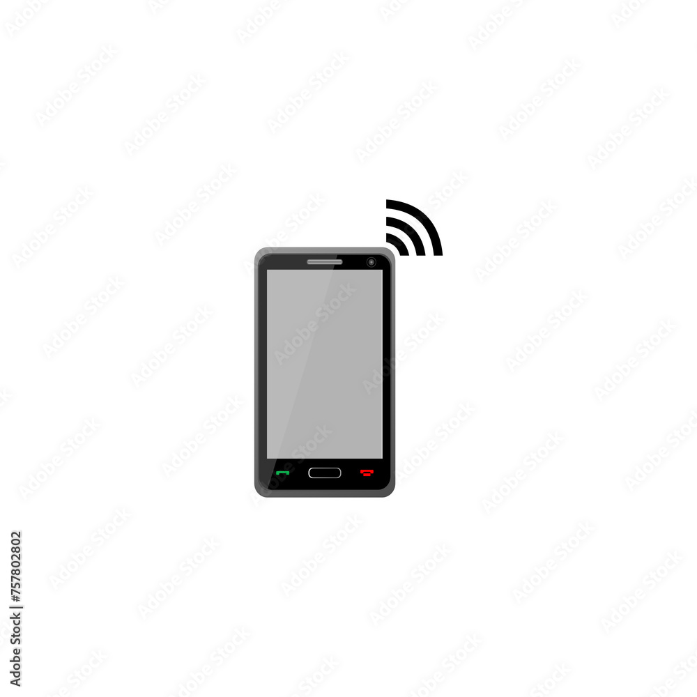Cell phone icon isolated on transparent background Cell phone icon isolated on transparent background