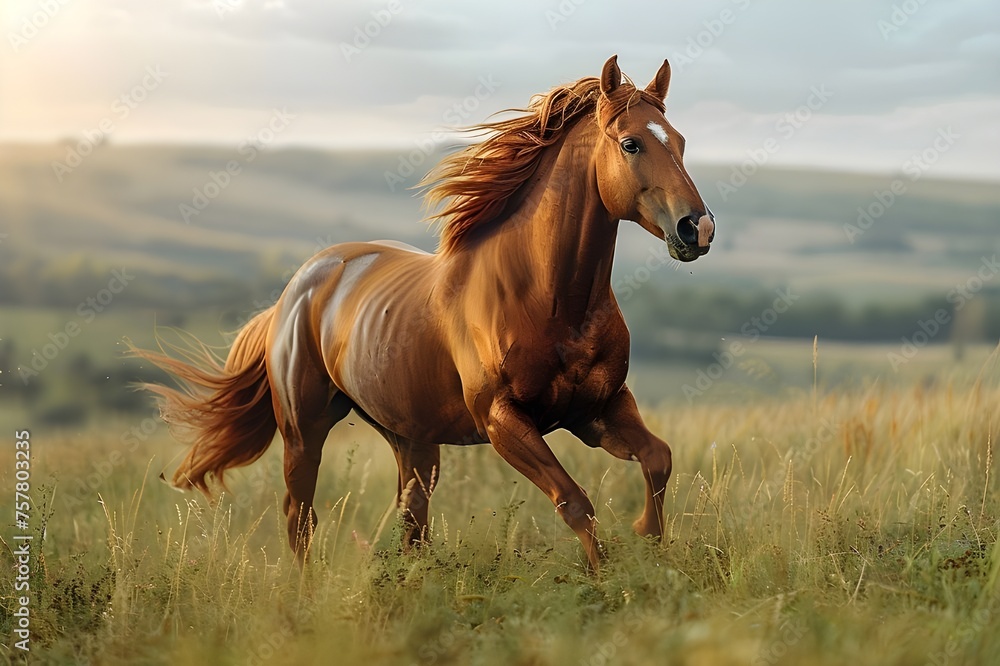 Portrait of a Majestic Brown Stallion in Nature's Pasture, Beautiful Horse Grazing in a Green Meadow, Portrait of a Brown Mare in the Serene Pasture, Stunning Portrait of a Horse Amidst Green Fields, Portrait of a Majestic Brown Stallion in Nature's Pasture, Beautiful Horse Grazing in a Green Meadow, Portrait of a Brown Mare in the Serene Pasture, Stunning Portrait of a Horse Amidst Green Fields,