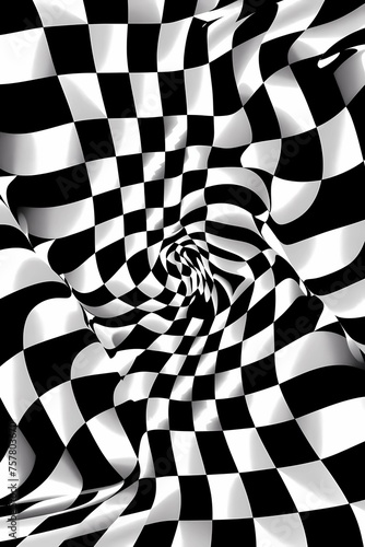 Mind-Bending Visual Trickery pattern and background © Nour