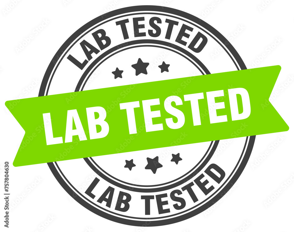 lab tested stamp. lab tested label on transparent background. round sign lab tested stamp. lab tested label on transparent background. round sign