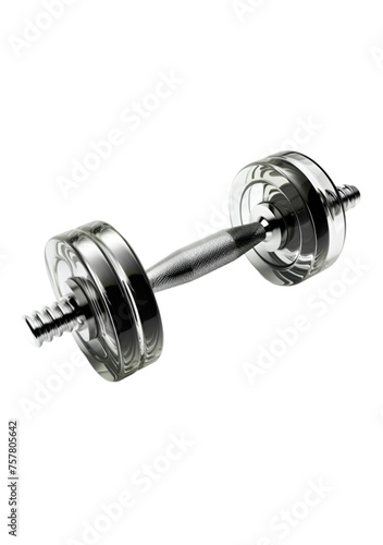 Isolated Dumbbell on Transparent Background