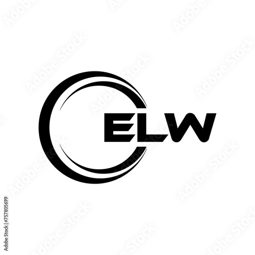 ELW Letter Logo Design, Inspiration for a Unique Identity. Modern Elegance and Creative Design. Watermark Your Success with the Striking this Logo. photo