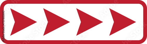  Red Arrow Icon Vector Illustration Design