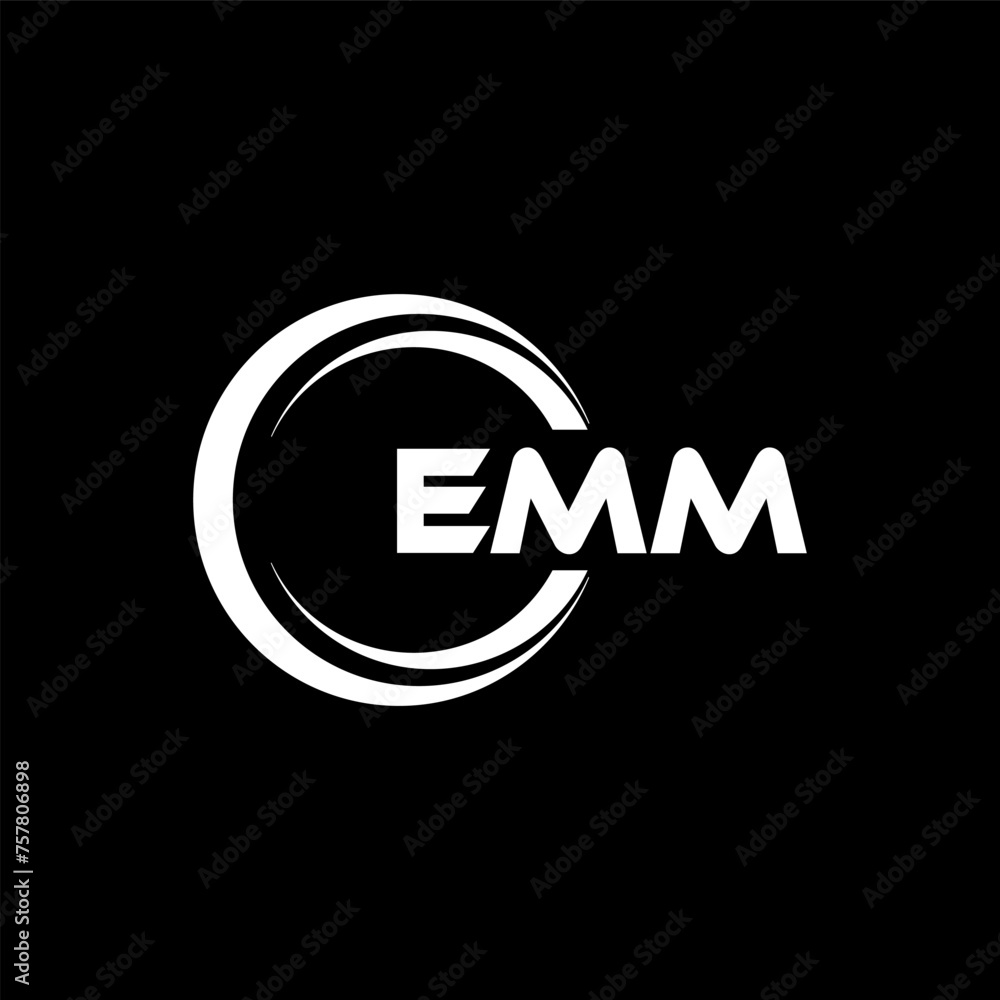 EMM letter logo design in illustration. Vector logo, calligraphy designs for logo, Poster, Invitation, etc. EMM letter logo design in illustration. Vector logo, calligraphy designs for logo, Poster, Invitation, etc.