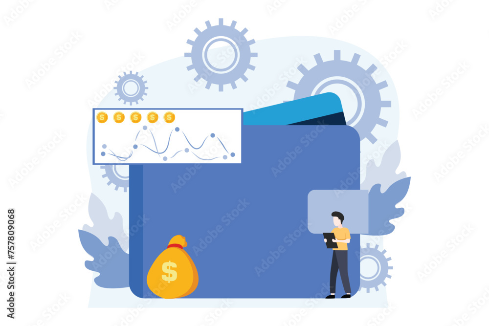Business Finance Flat Design Illustration Business Finance Flat Design Illustration