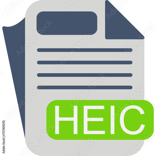 HEIC File Format Icon photo