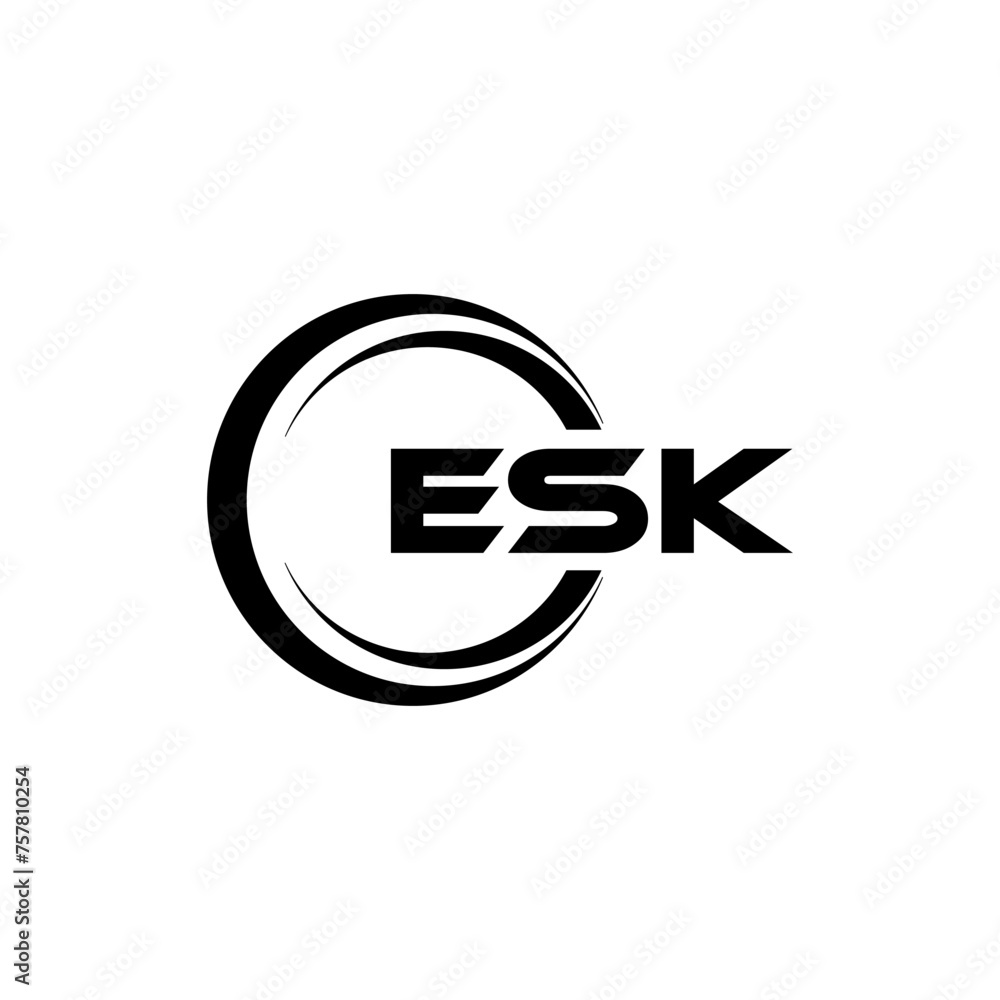 ESK letter logo design in illustration. Vector logo, calligraphy designs for logo, Poster, Invitation, etc. ESK letter logo design in illustration. Vector logo, calligraphy designs for logo, Poster, Invitation, etc.