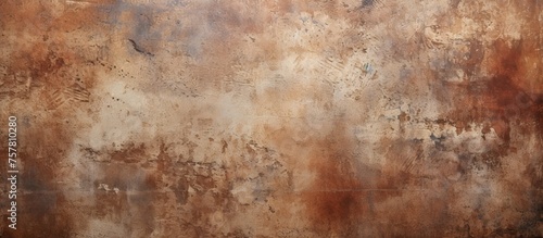 A closeup photo showcasing the intricate pattern of a rusty brown wall texture, resembling the natural landscape with its earthy tones and rough, aged appearance