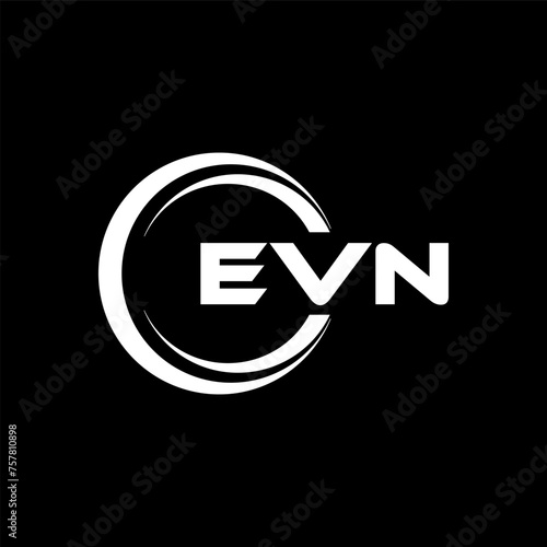 EVN Letter Logo Design, Inspiration for a Unique Identity. Modern Elegance and Creative Design. Watermark Your Success with the Striking this Logo. photo