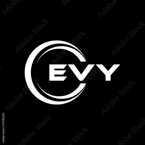 EVY Letter Logo Design, Inspiration for a Unique Identity. Modern Elegance and Creative Design. Watermark Your Success with the Striking this Logo. photo