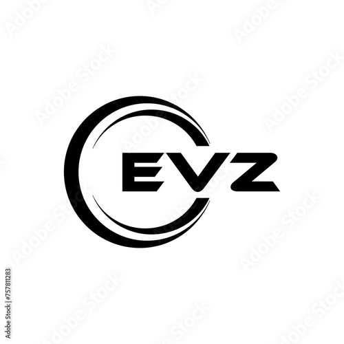 EVZ Letter Logo Design, Inspiration for a Unique Identity. Modern Elegance and Creative Design. Watermark Your Success with the Striking this Logo. photo