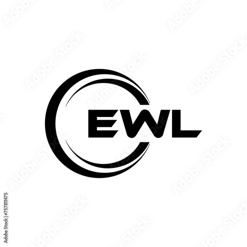 EWL Letter Logo Design, Inspiration for a Unique Identity. Modern Elegance and Creative Design. Watermark Your Success with the Striking this Logo. photo