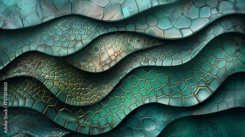 Close up of snake skin texture background, animal skin pattern photo