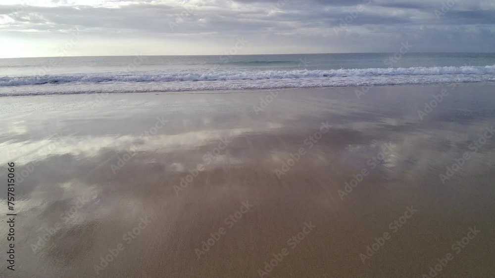 Chasing the waves of the ocean, riding the wave, beautiful sea water Chasing the waves of the ocean, riding the wave, beautiful sea water