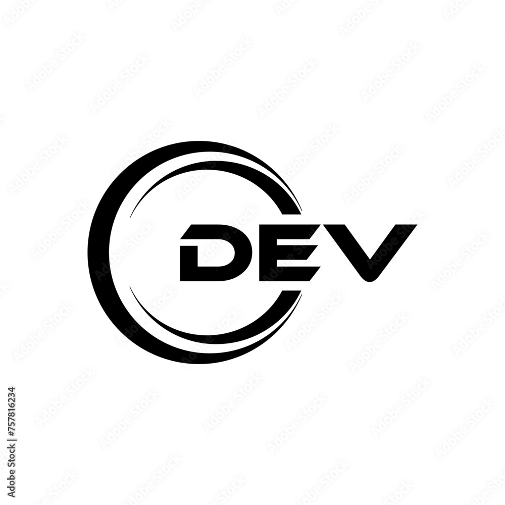 DEV letter logo design in illustration. Vector logo, calligraphy designs for logo, Poster, Invitation, etc. DEV letter logo design in illustration. Vector logo, calligraphy designs for logo, Poster, Invitation, etc.