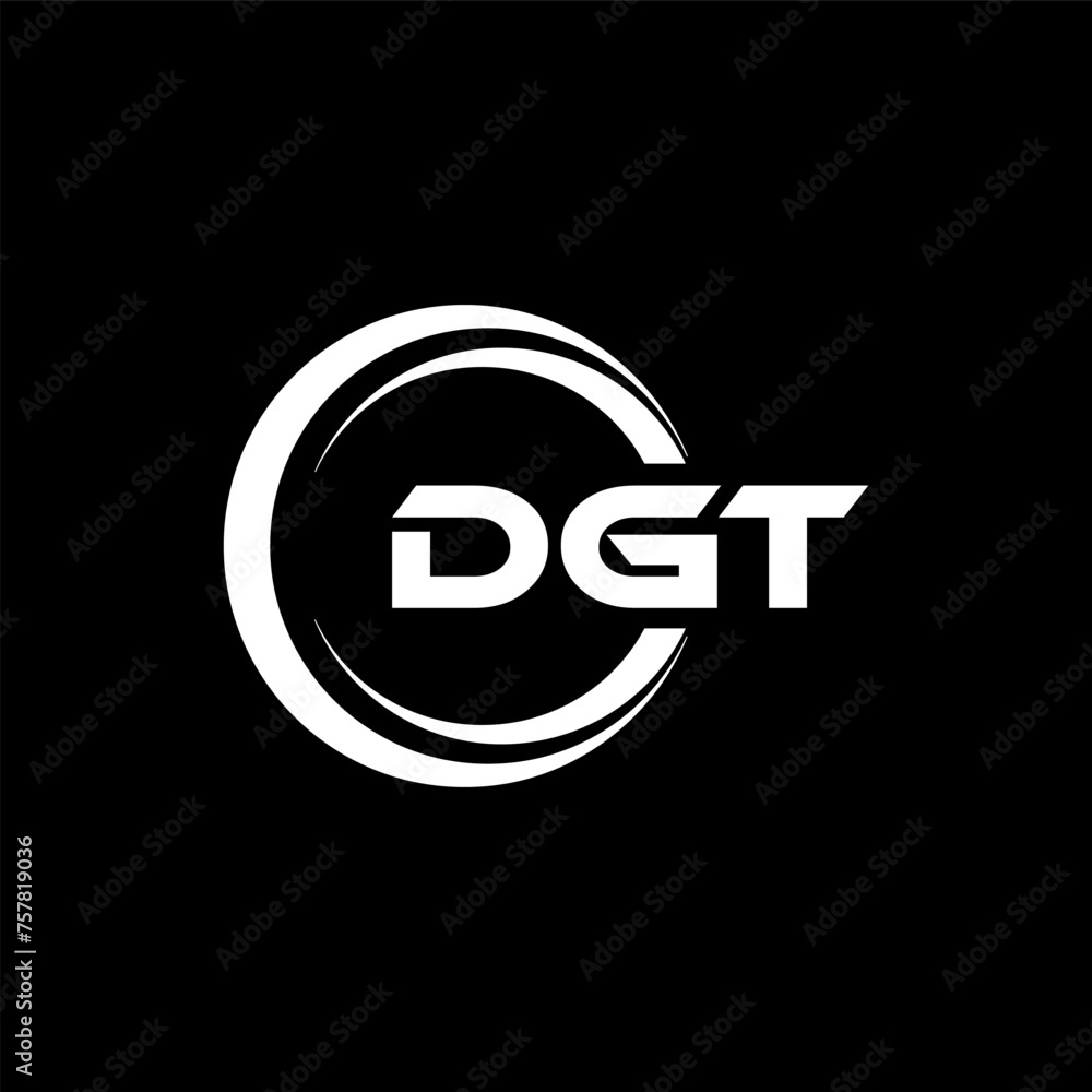 DGT letter logo design in illustration. Vector logo, calligraphy designs for logo, Poster, Invitation, etc. DGT letter logo design in illustration. Vector logo, calligraphy designs for logo, Poster, Invitation, etc.