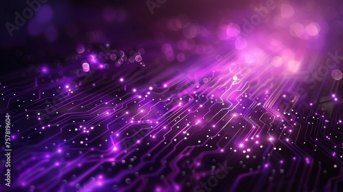Purple Technology Background