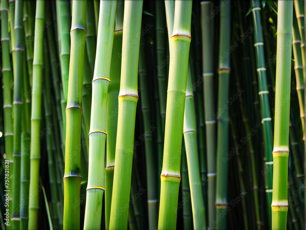 Fototapeta premium Close-up of bamboo in the background.