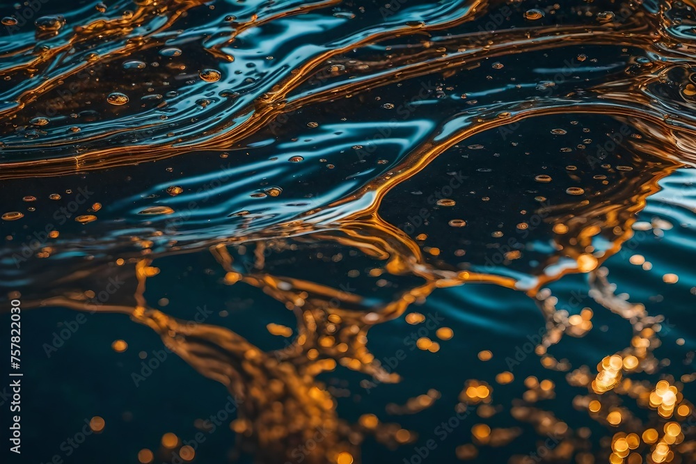 Close-up shot of a liquid splash with complicated patterns and textures frozen in mid-air, creating a visually fascinating composition. Close-up shot of a liquid splash with complicated patterns and textures frozen in mid-air, creating a visually fascinating composition.