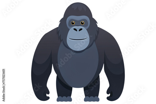 cartoon gorilla on a transparent background