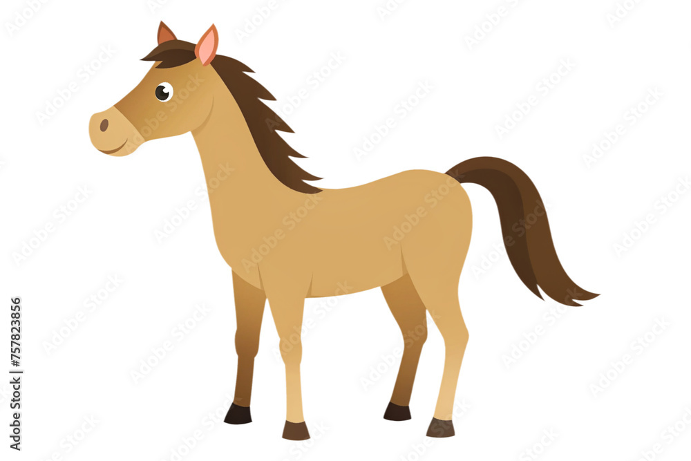 cartoon horse on a transparent background cartoon horse on a transparent background