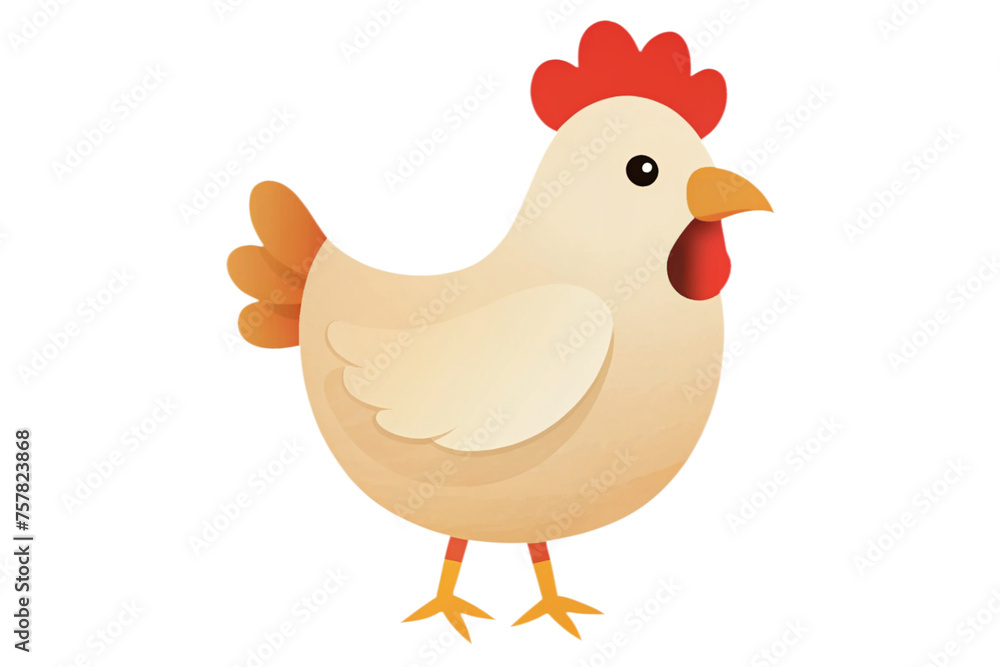 cartoon chicken on a transparent background cartoon chicken on a transparent background