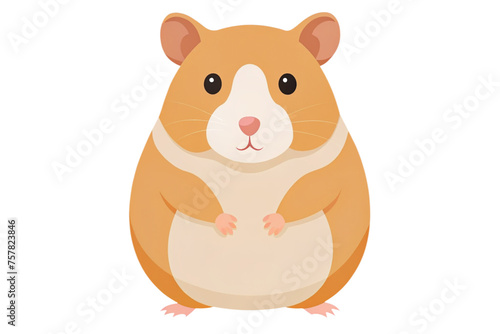cartoon hamster on a transparent background