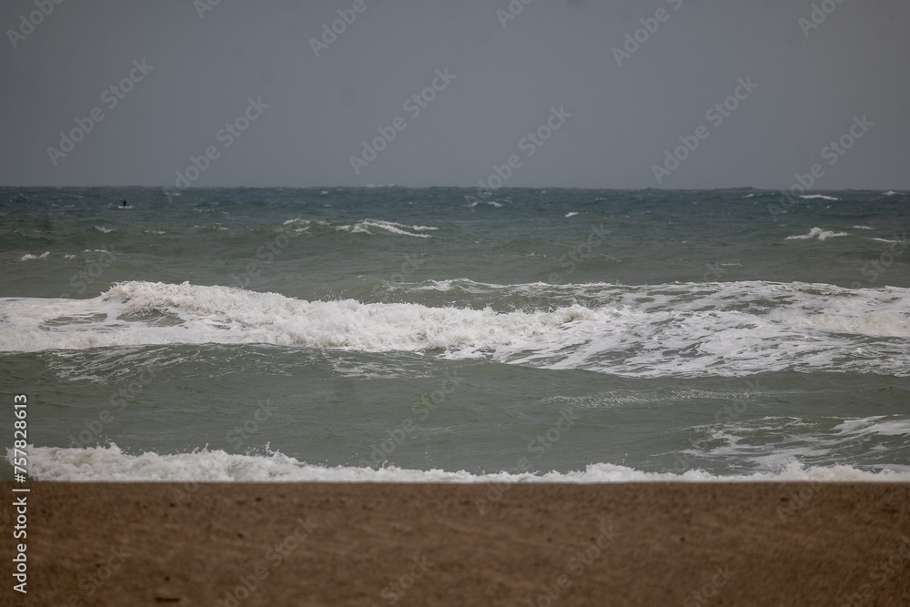 waves on the beach