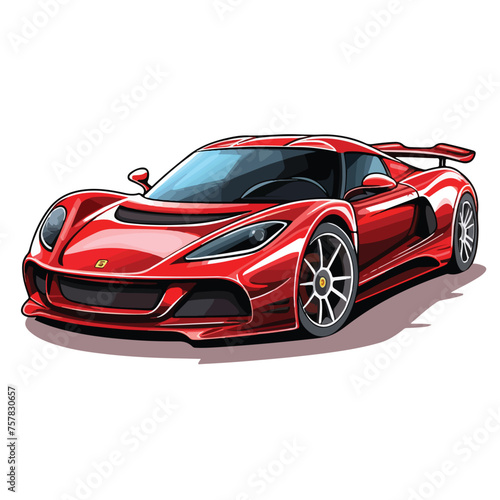 Sleek Supercar Clipart Clipart isolated on white background