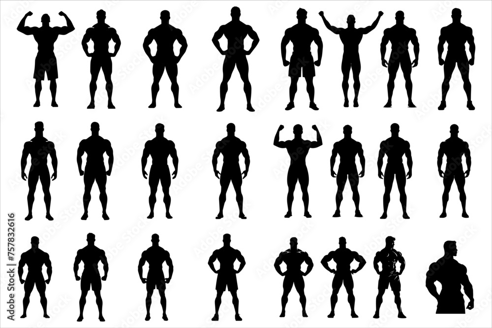 Gym Body Builder Man Silhouette Bundle set, Body Builder Man Silhouette, Gym Man Silhouette, Gym Body Builder Man Silhouette Bundle set, Body Builder Man Silhouette, Gym Man Silhouette,