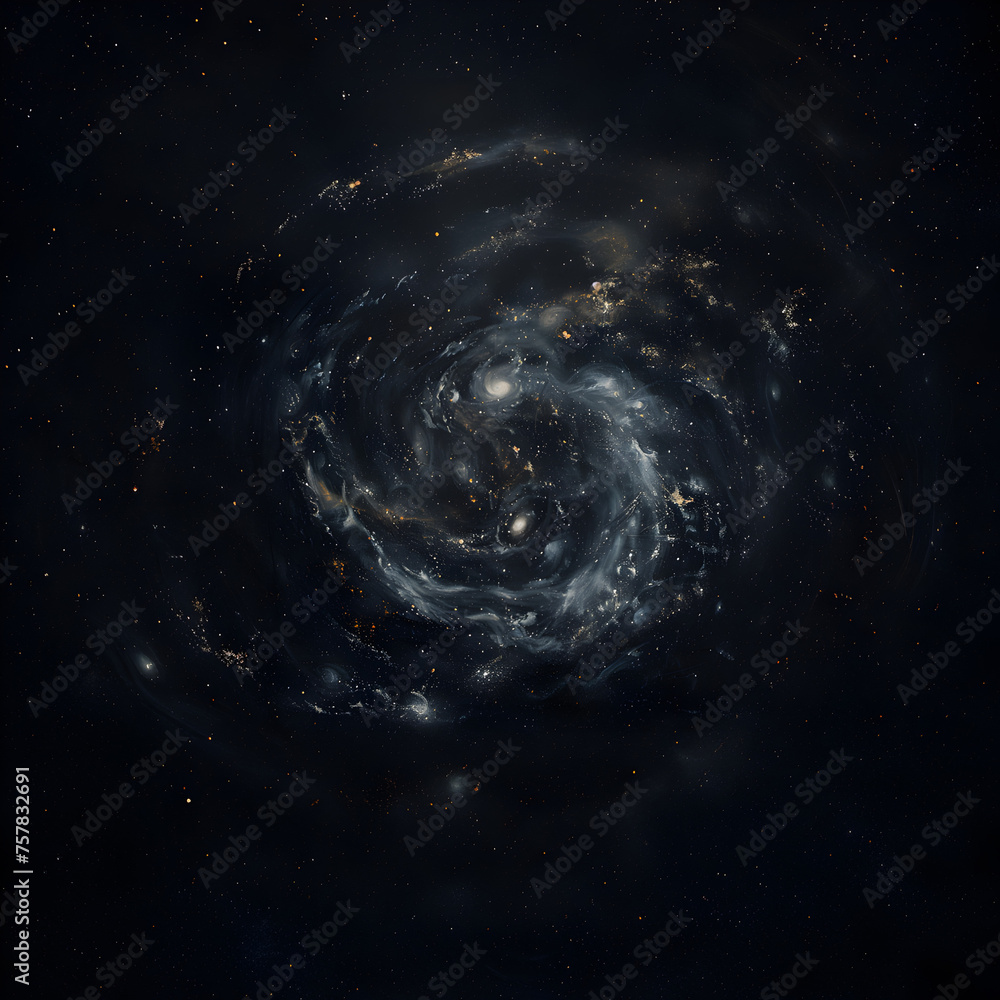spiral galaxy background      ,Ai generative 