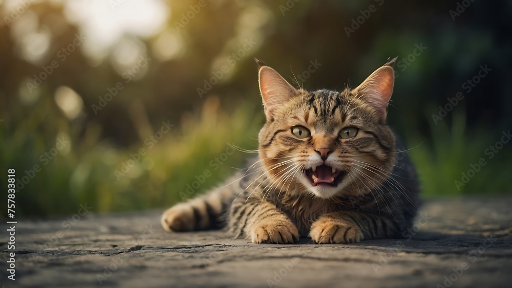Surprise kitty, Cute cat wearing glasse, Cats taking a selfie on a blurred background Generative AI Surprise kitty, Cute cat wearing glasse, Cats taking a selfie on a blurred background Generative AI