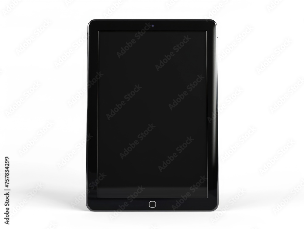 Black Tablet with Blank Screen - 3D Smart Object Design with Black Display for Mobile Phone or Tablet Website Presentation Black Tablet with Blank Screen - 3D Smart Object Design with Black Display for Mobile Phone or Tablet Website Presentation