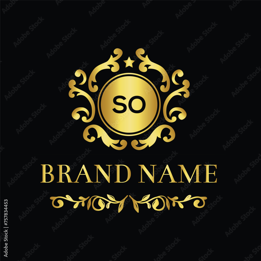 SO initial letters unique logo design vector template for branding SO initial letters unique logo design vector template for branding
