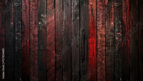 Red and Black Wooden Wall: A Monthly Event Inspired Backdrop Generative AI