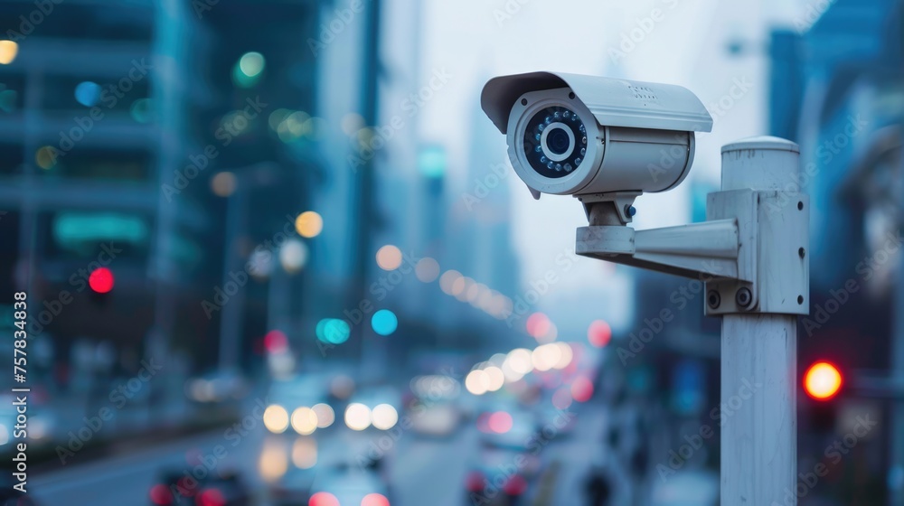 City Surveillance: Street Camera Monitoring for Enhanced Security and Protection with Video Network System and Control Icons City Surveillance: Street Camera Monitoring for Enhanced Security and Protection with Video Network System and Control Icons