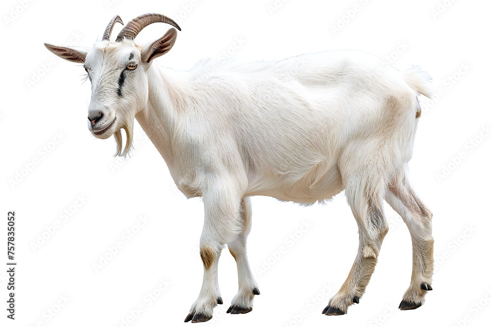 Goat isolated on white background Generative Ai Goat isolated on white background Generative Ai
