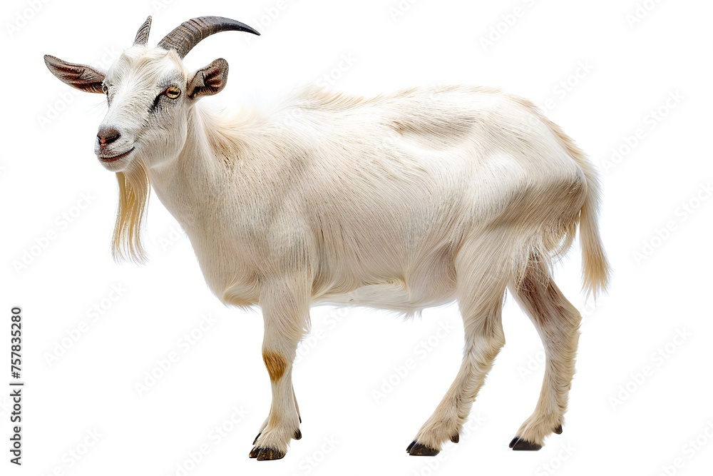 Goat isolated on white background Generative Ai Goat isolated on white background Generative Ai