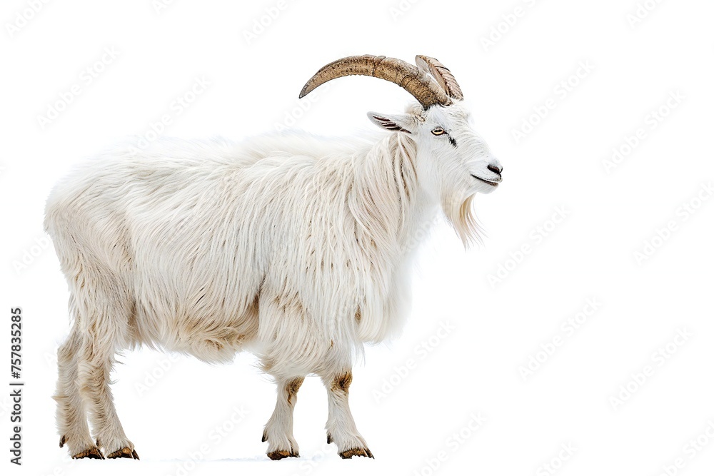 Goat isolated on white background Generative Ai Goat isolated on white background Generative Ai