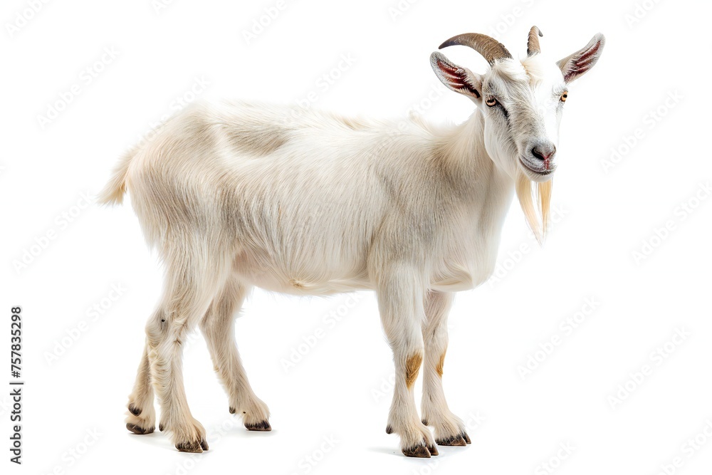 Goat isolated on white background Generative Ai Goat isolated on white background Generative Ai