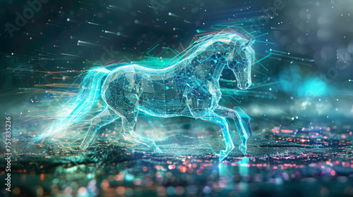 horse 3d image.