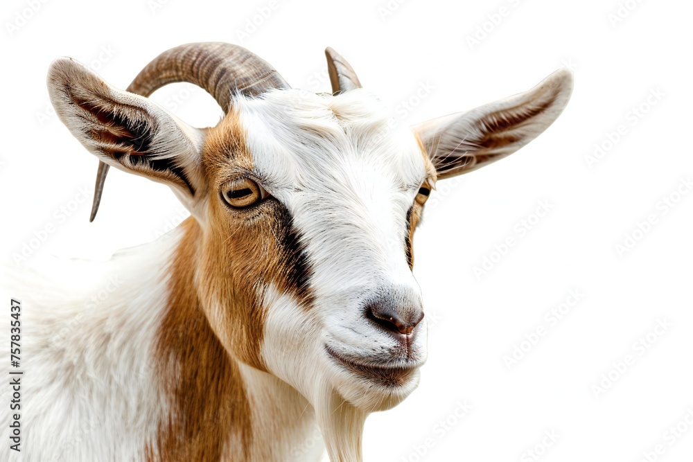Goat isolated on white background Generative Ai Goat isolated on white background Generative Ai