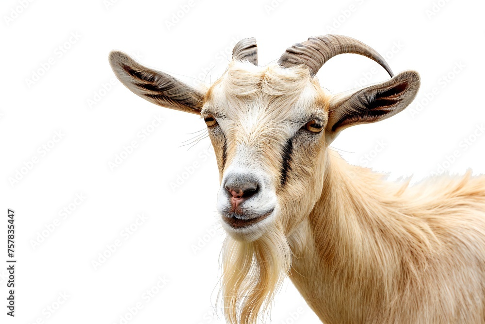 Goat isolated on white background Generative Ai Goat isolated on white background Generative Ai